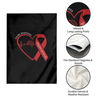 Stroke Awareness Garden Flag Stroke Survivor Warrior Brain Attack