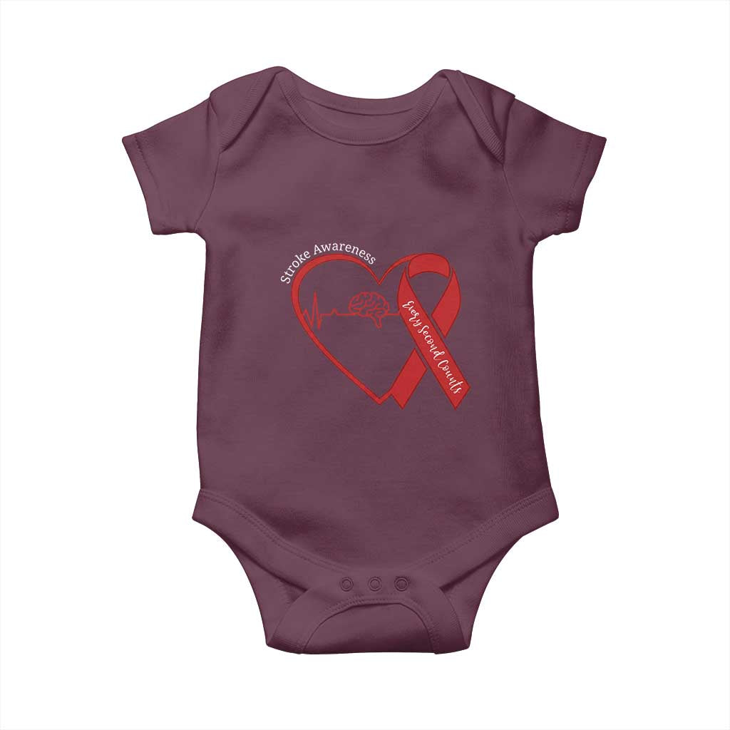 Stroke Awareness Baby Onesie Stroke Survivor Warrior Brain Attack