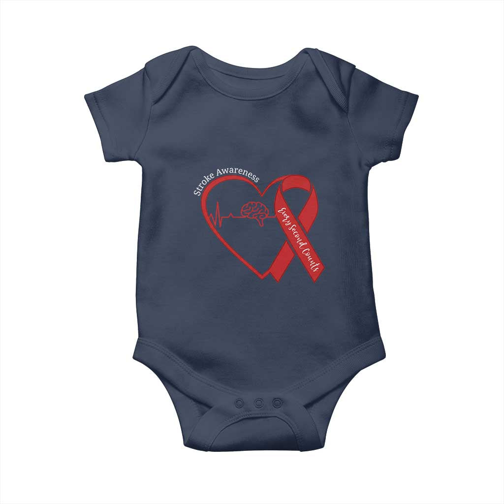 Stroke Awareness Baby Onesie Stroke Survivor Warrior Brain Attack