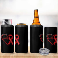 Stroke Awareness 4 in 1 Can Cooler Tumbler Stroke Survivor Warrior Brain Attack