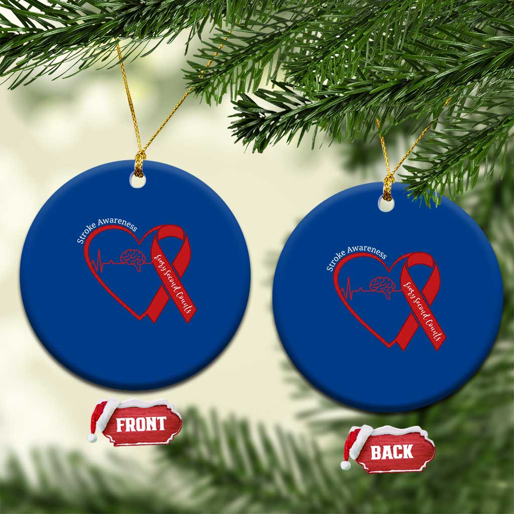 Stroke Awareness Ceramic Ornament Stroke Survivor Warrior Brain Attack