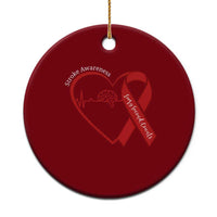 Stroke Awareness Ceramic Ornament Stroke Survivor Warrior Brain Attack