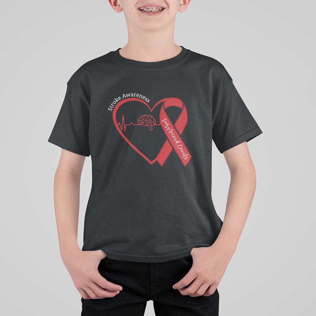 Stroke Awareness T Shirt For Kid Stroke Survivor Warrior Brain Attack