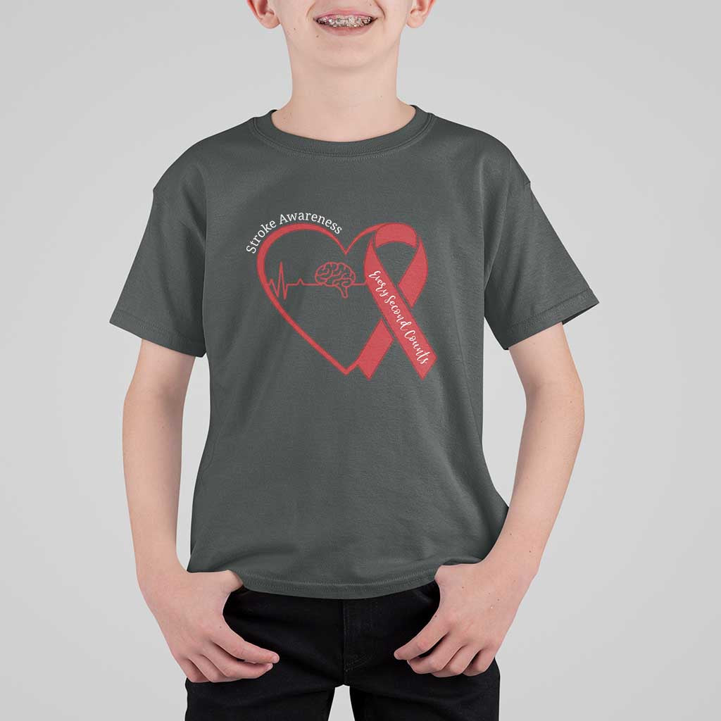 Stroke Awareness T Shirt For Kid Stroke Survivor Warrior Brain Attack