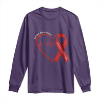 Stroke Awareness Long Sleeve Shirt Stroke Survivor Warrior Brain Attack
