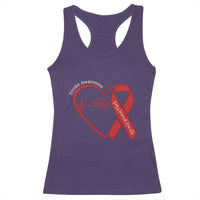 Stroke Awareness Racerback Tank Top Stroke Survivor Warrior Brain Attack