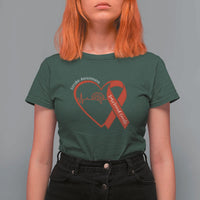 Stroke Awareness T Shirt For Women Stroke Survivor Warrior Brain Attack