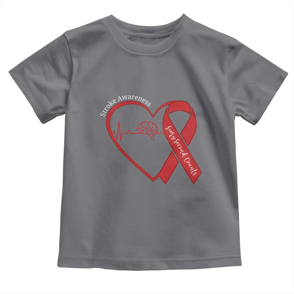 Stroke Awareness Toddler T Shirt Stroke Survivor Warrior Brain Attack