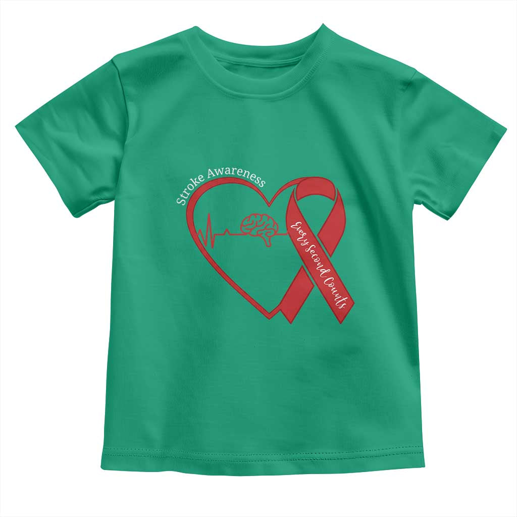 Stroke Awareness Toddler T Shirt Stroke Survivor Warrior Brain Attack