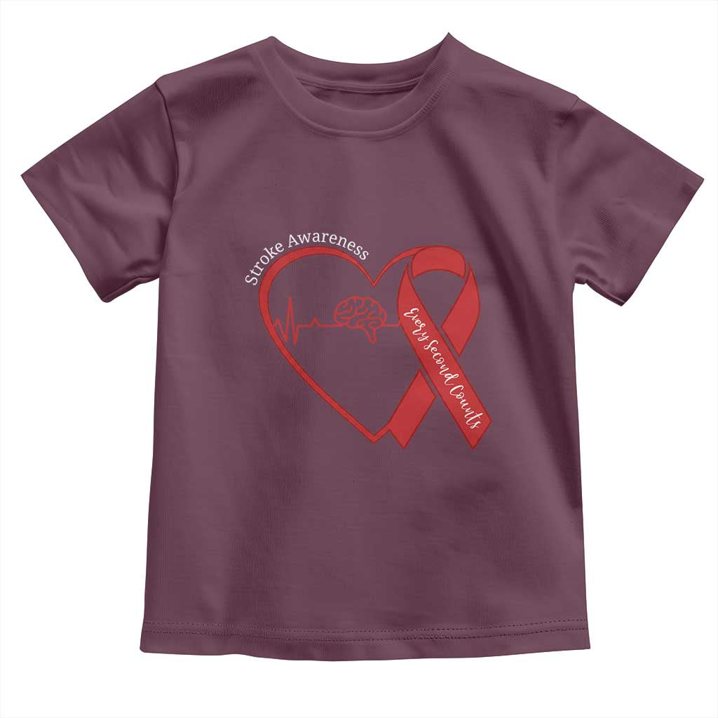 Stroke Awareness Toddler T Shirt Stroke Survivor Warrior Brain Attack