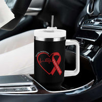 Stroke Awareness Tumbler With Handle Stroke Survivor Warrior Brain Attack