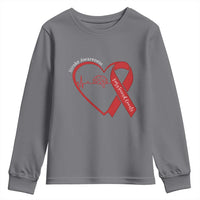 Stroke Awareness Youth Sweatshirt Stroke Survivor Warrior Brain Attack