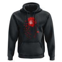 Sunflower Stroke Awareness Red Ribbon Hoodie