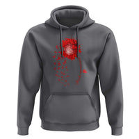 Sunflower Stroke Awareness Red Ribbon Hoodie