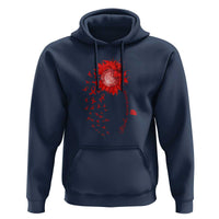 Sunflower Stroke Awareness Red Ribbon Hoodie