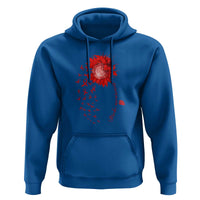 Sunflower Stroke Awareness Red Ribbon Hoodie