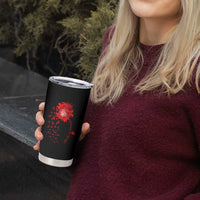 Sunflower Stroke Awareness Red Ribbon Tumbler Cup