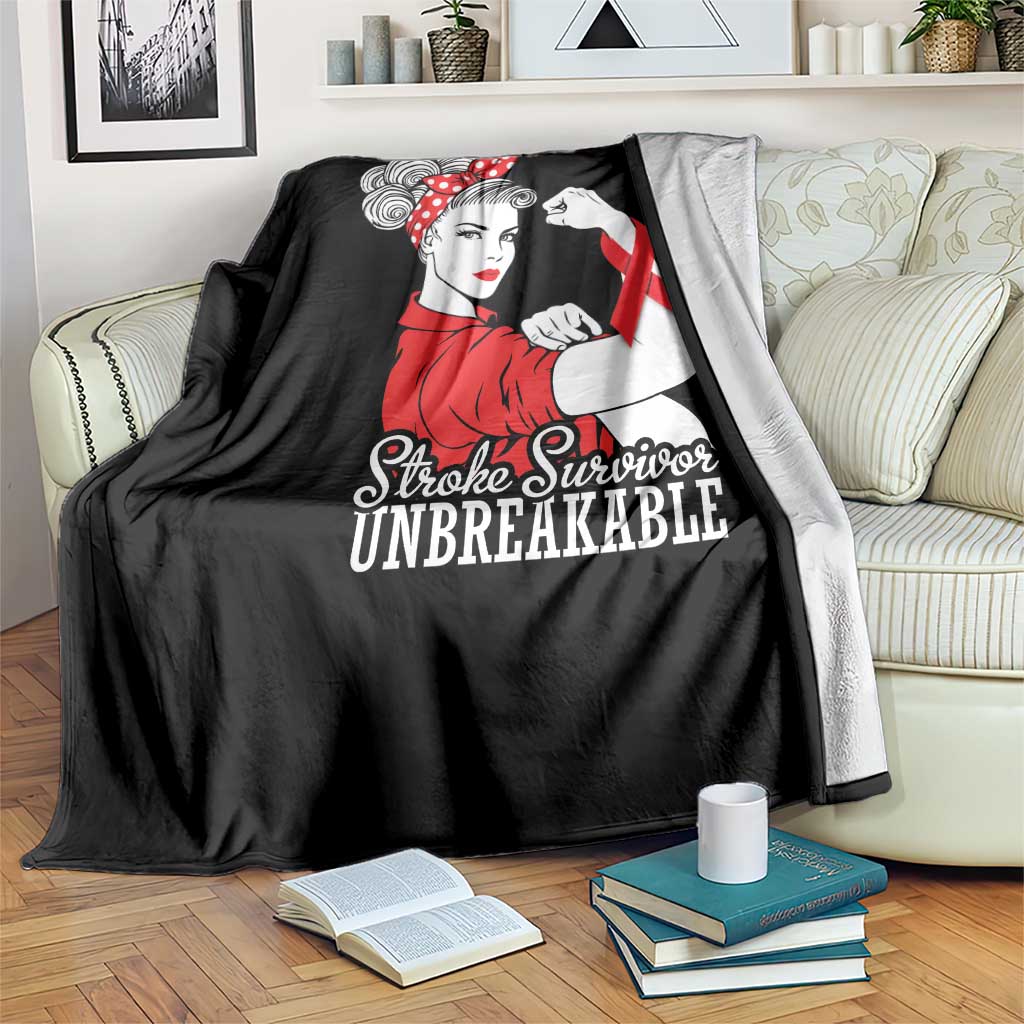 Stroke Survivor Unbreakable Throw Blanket Stroke Awareness Gift