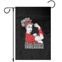 Stroke Survivor Unbreakable Garden Flag Stroke Awareness Gift