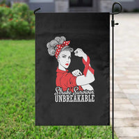 Stroke Survivor Unbreakable Garden Flag Stroke Awareness Gift