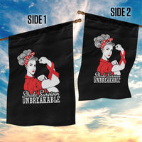 Stroke Survivor Unbreakable Garden Flag Stroke Awareness Gift