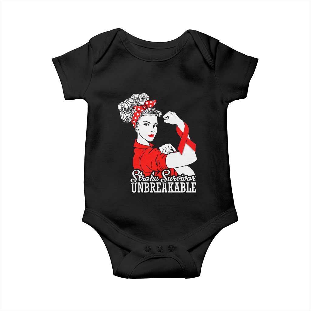 Stroke Survivor Unbreakable Baby Onesie Stroke Awareness Gift