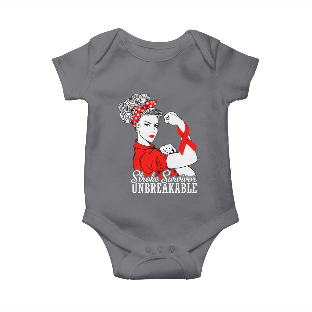 Stroke Survivor Unbreakable Baby Onesie Stroke Awareness Gift