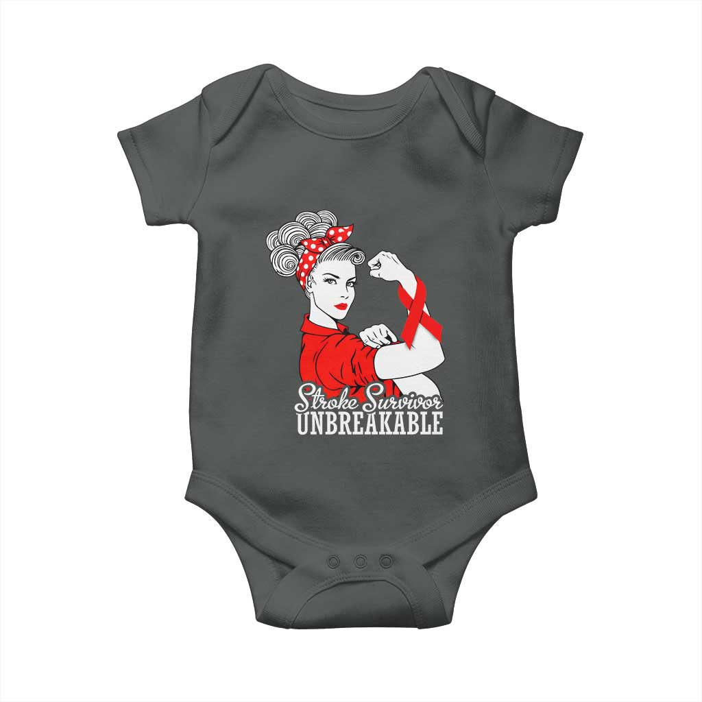 Stroke Survivor Unbreakable Baby Onesie Stroke Awareness Gift