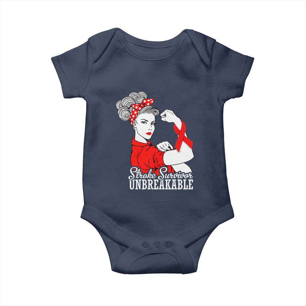 Stroke Survivor Unbreakable Baby Onesie Stroke Awareness Gift