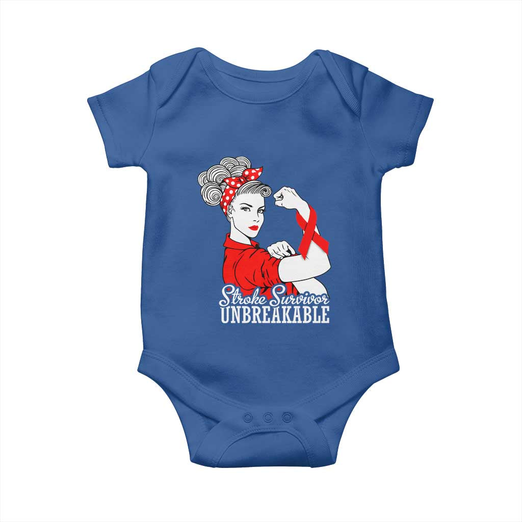 Stroke Survivor Unbreakable Baby Onesie Stroke Awareness Gift