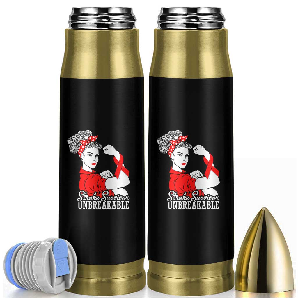 Stroke Survivor Unbreakable Bullet Tumbler Stroke Awareness Gift