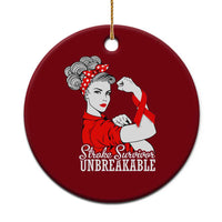 Stroke Survivor Unbreakable Ceramic Ornament Stroke Awareness Gift