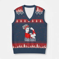 Stroke Survivor Unbreakable V-Neck Knit Sweater Vest Stroke Awareness Gift