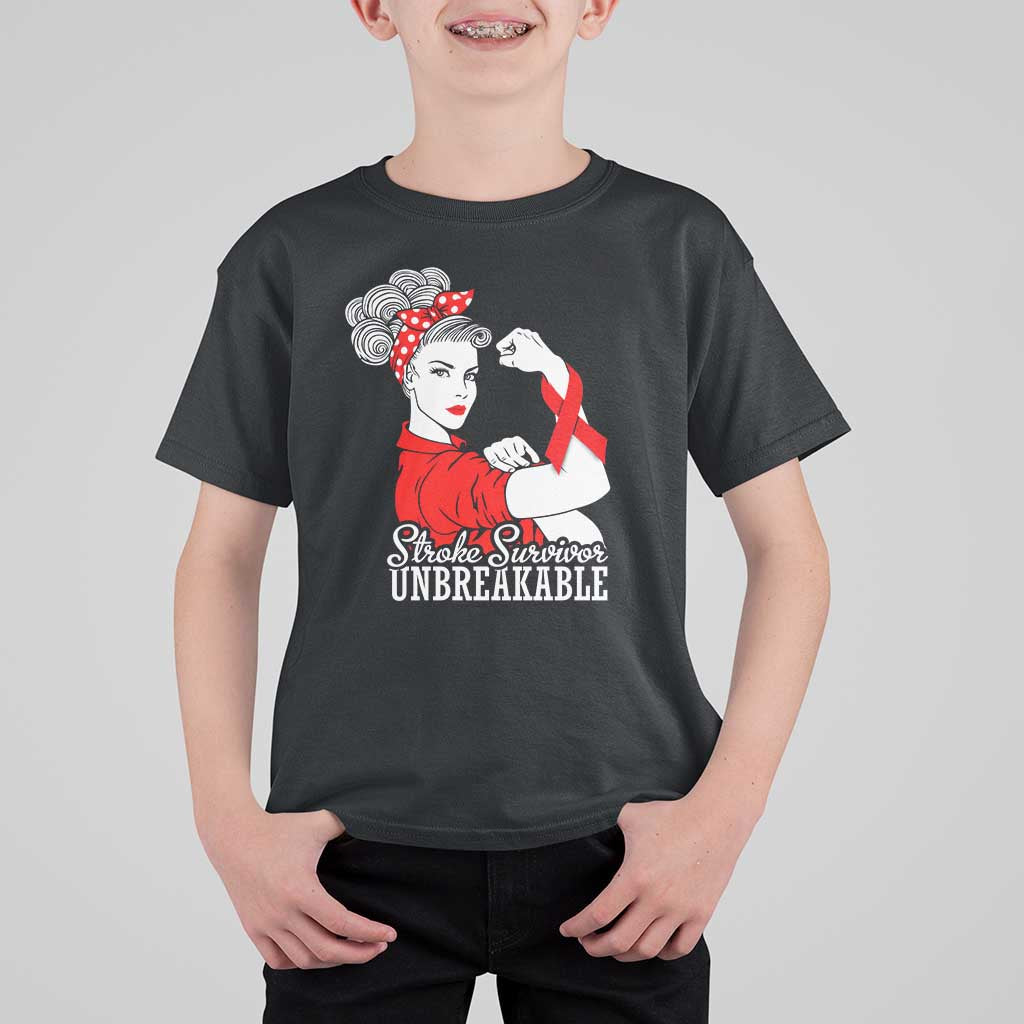 Stroke Survivor Unbreakable T Shirt For Kid Stroke Awareness Gift