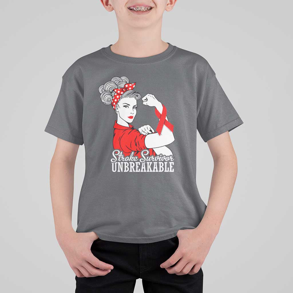 Stroke Survivor Unbreakable T Shirt For Kid Stroke Awareness Gift