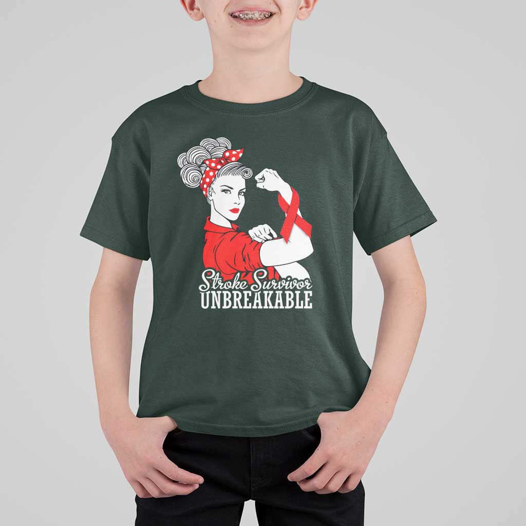 Stroke Survivor Unbreakable T Shirt For Kid Stroke Awareness Gift