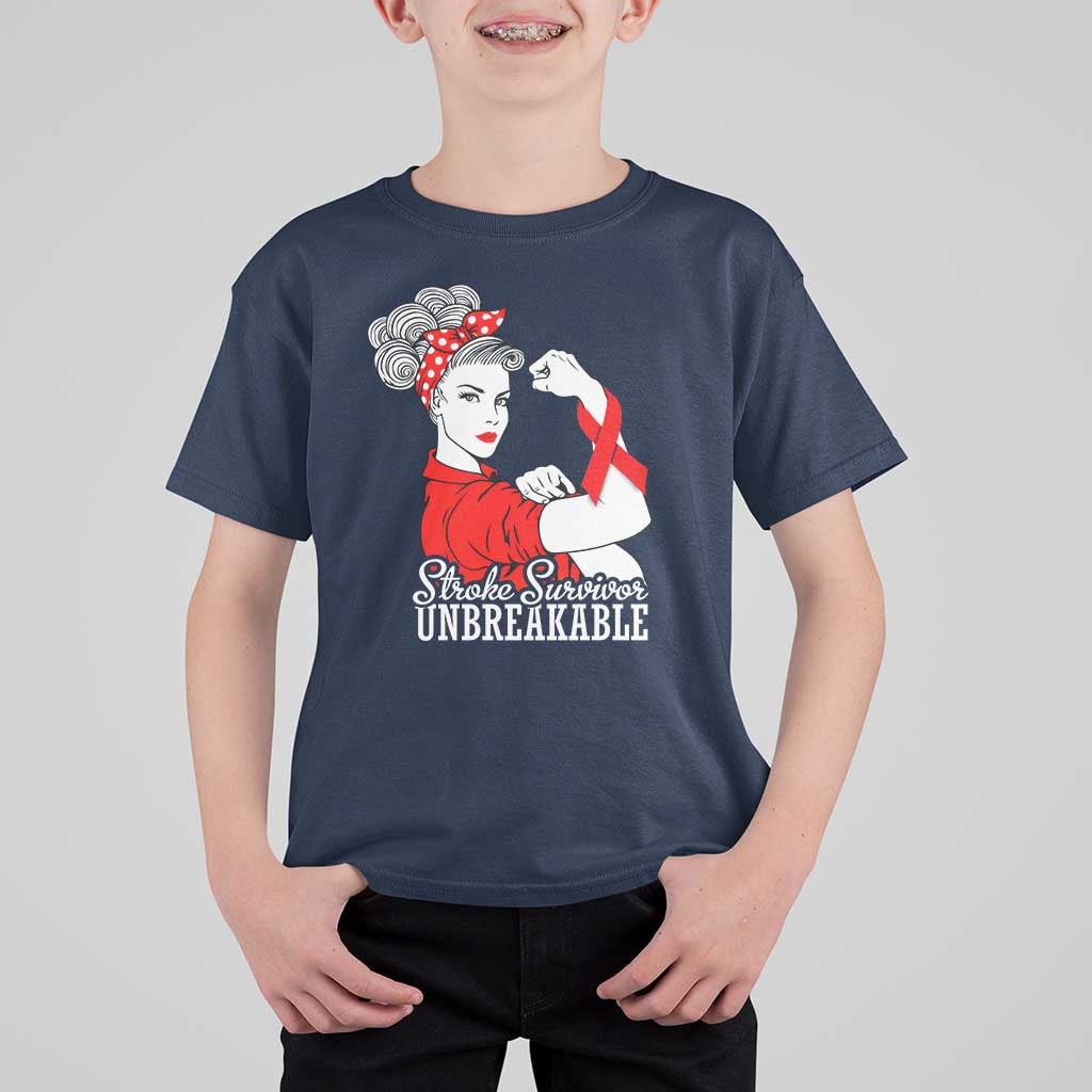 Stroke Survivor Unbreakable T Shirt For Kid Stroke Awareness Gift