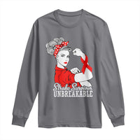 Stroke Survivor Unbreakable Long Sleeve Shirt Stroke Awareness Gift