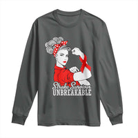 Stroke Survivor Unbreakable Long Sleeve Shirt Stroke Awareness Gift