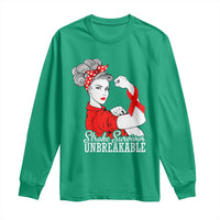 Stroke Survivor Unbreakable Long Sleeve Shirt Stroke Awareness Gift