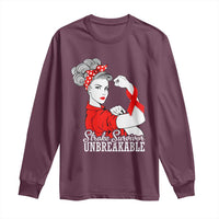 Stroke Survivor Unbreakable Long Sleeve Shirt Stroke Awareness Gift