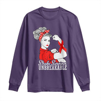 Stroke Survivor Unbreakable Long Sleeve Shirt Stroke Awareness Gift