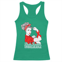 Stroke Survivor Unbreakable Racerback Tank Top Stroke Awareness Gift