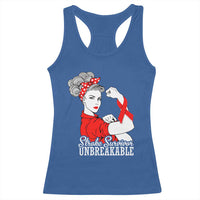 Stroke Survivor Unbreakable Racerback Tank Top Stroke Awareness Gift