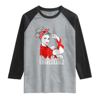 Stroke Survivor Unbreakable Raglan Shirt Stroke Awareness Gift