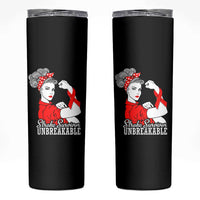 Stroke Survivor Unbreakable Skinny Tumbler Stroke Awareness Gift
