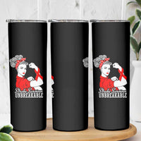 Stroke Survivor Unbreakable Skinny Tumbler Stroke Awareness Gift