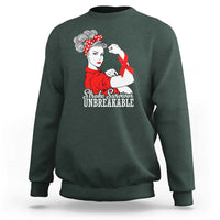 Stroke Survivor Unbreakable Sweatshirt Stroke Awareness Gift