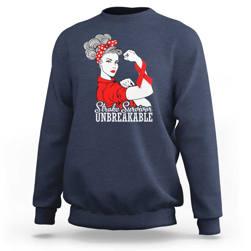Stroke Survivor Unbreakable Sweatshirt Stroke Awareness Gift