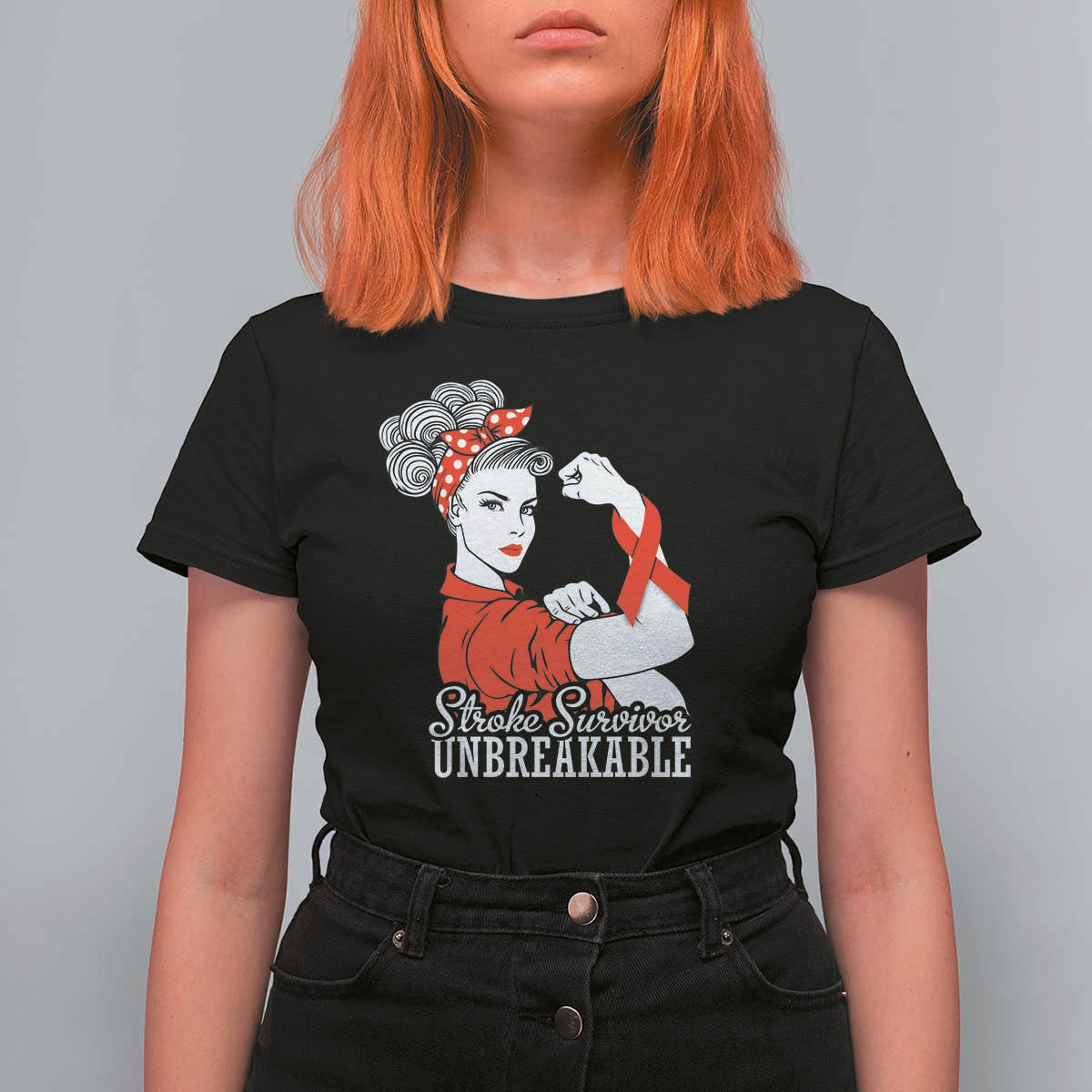 Stroke Survivor Unbreakable T Shirt For Women Stroke Awareness Gift